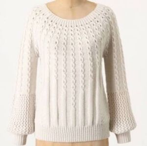 Anthropologie Guinevere Pullwise sweater in cream